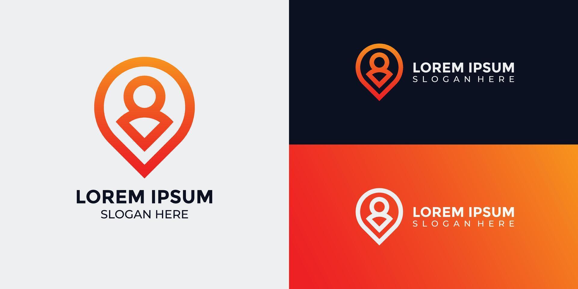 map pin icon in flat style gps position marker pointer symbol navigation button vector