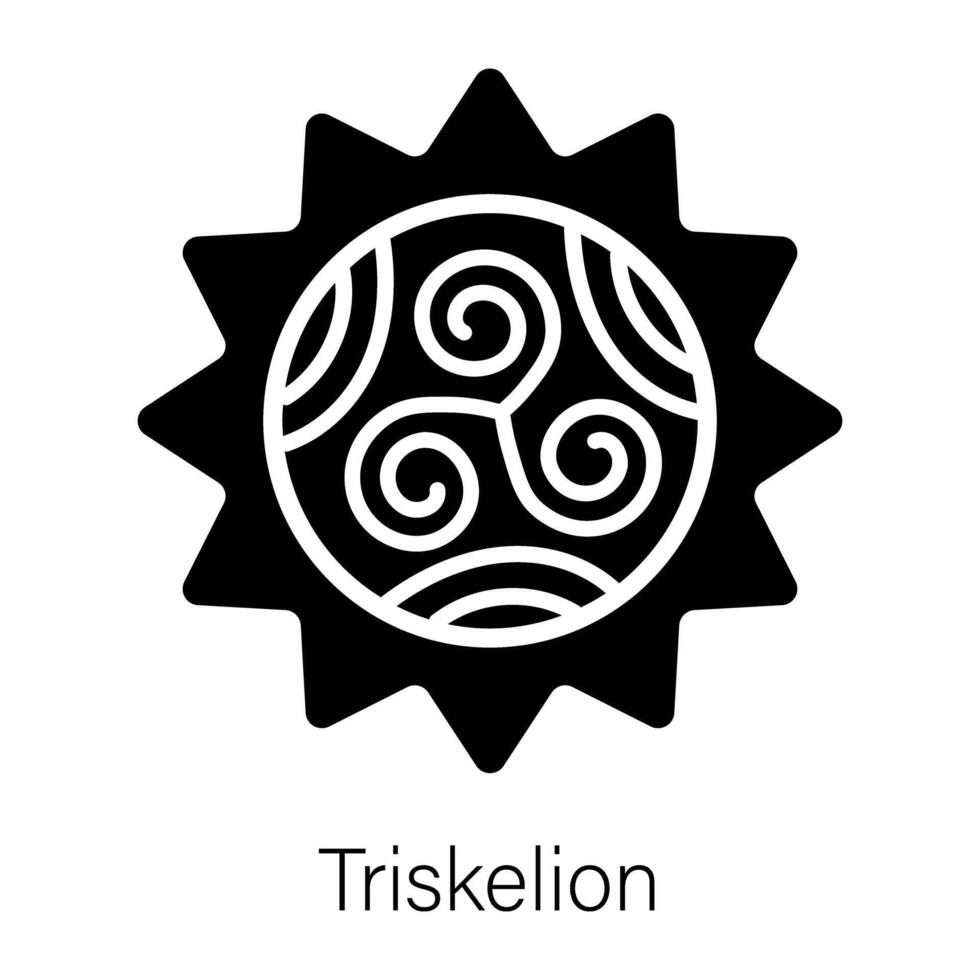 Trendy Triskelion Concepts vector