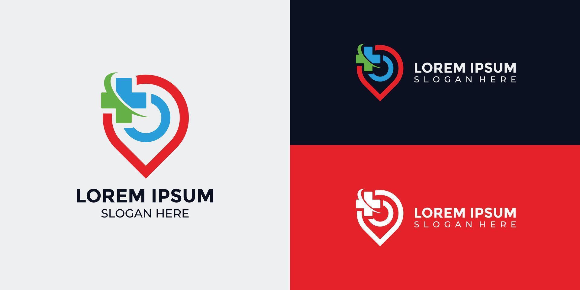 map pin icon in flat style Pointer symbol marker sign gps position navigation button vector