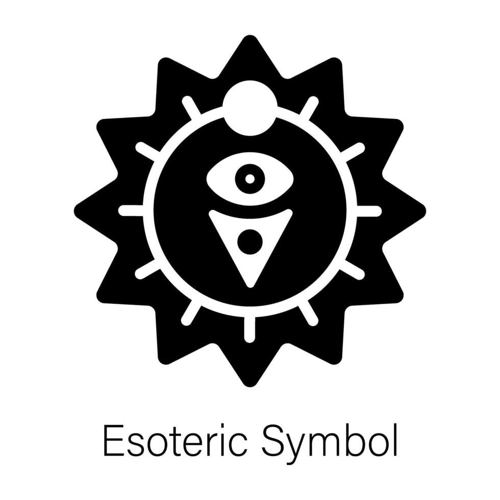 Trendy Esoteric Symbol vector