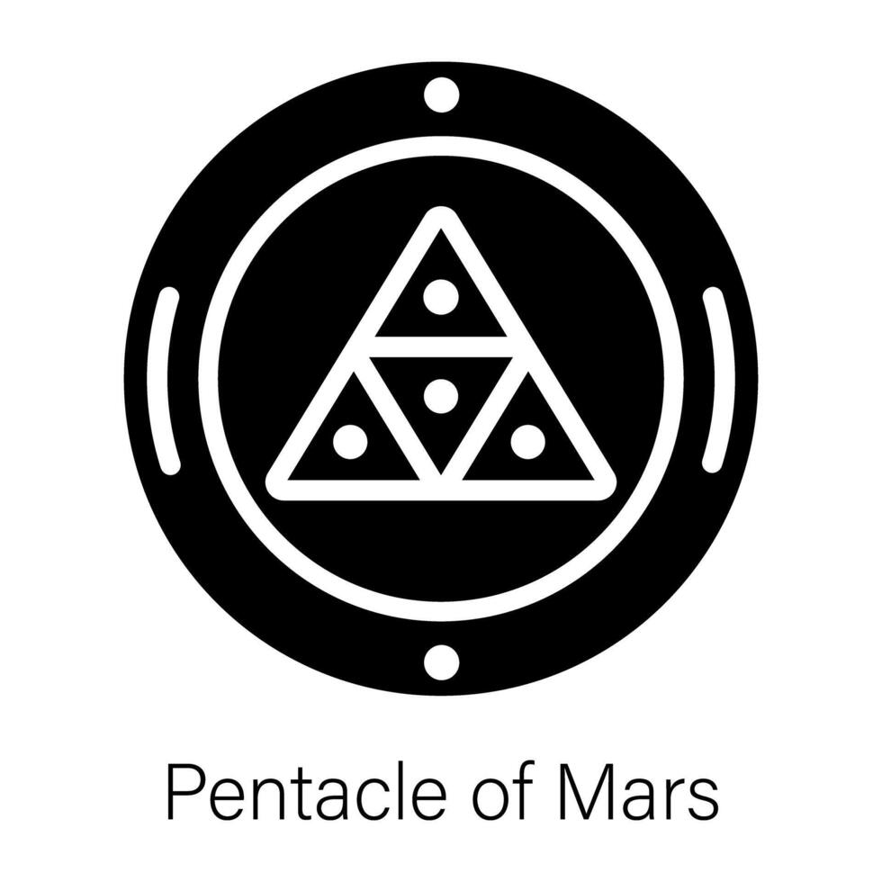Pentacle of Mars vector