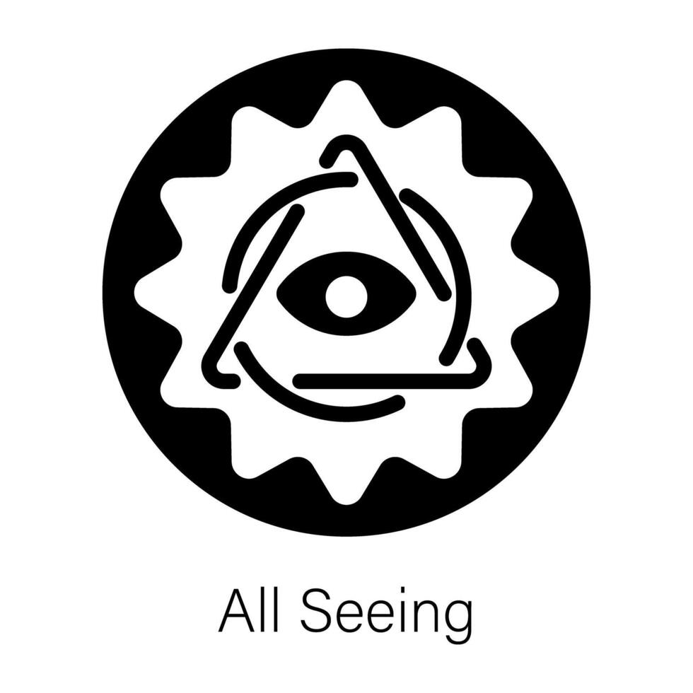 Trendy All Seeing vector