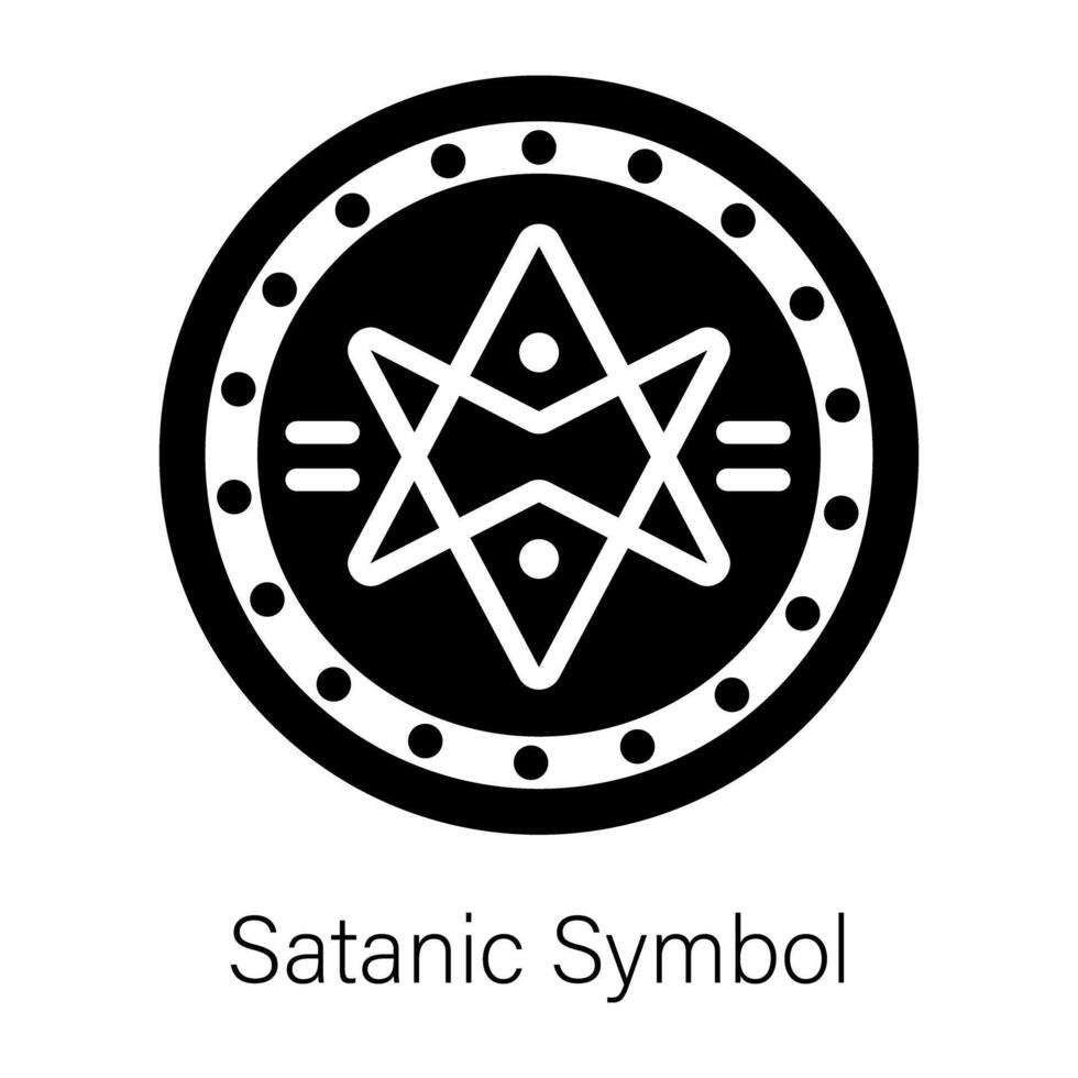 Trendy Satanic Symbol vector