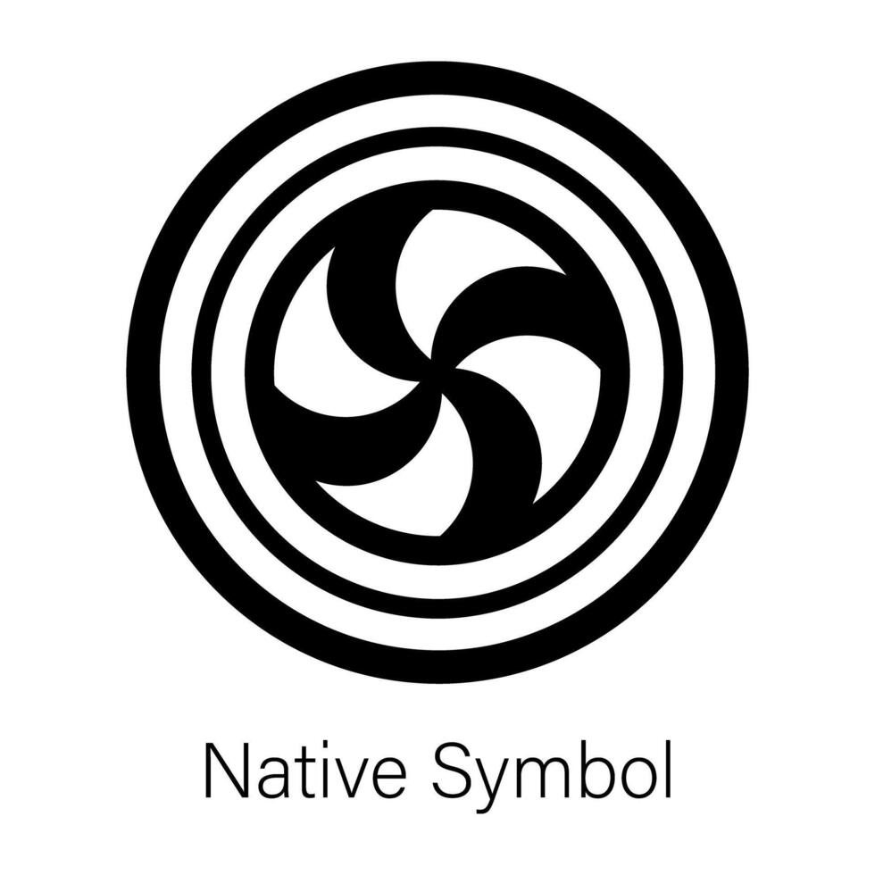 Trendy Native Symbol vector