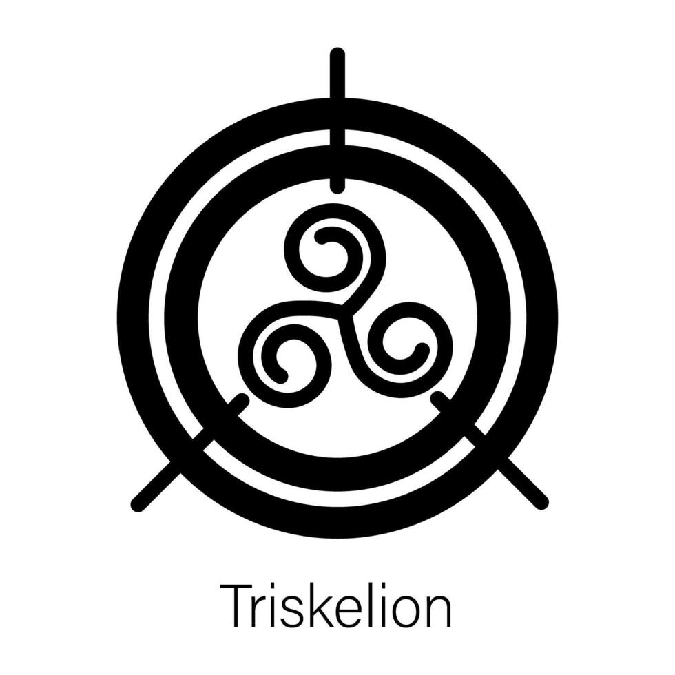 Trendy Triskelion Concepts vector