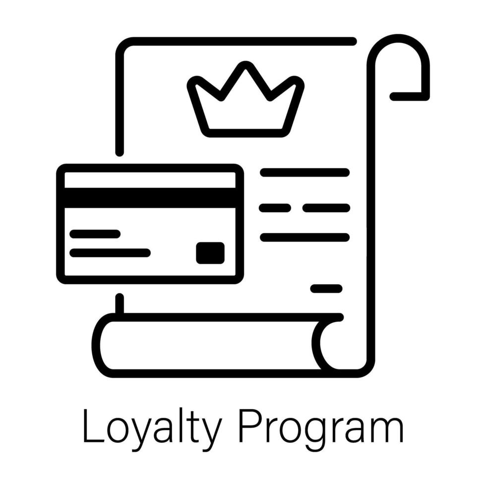 Trendy Loyalty Program vector