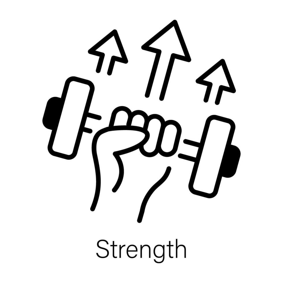 Trendy Strength Concepts vector
