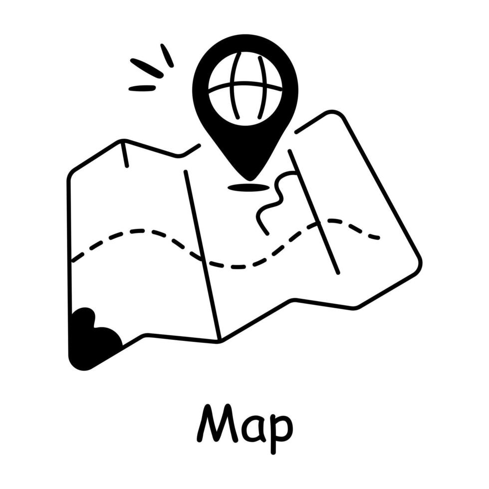 Trendy Map Concepts vector