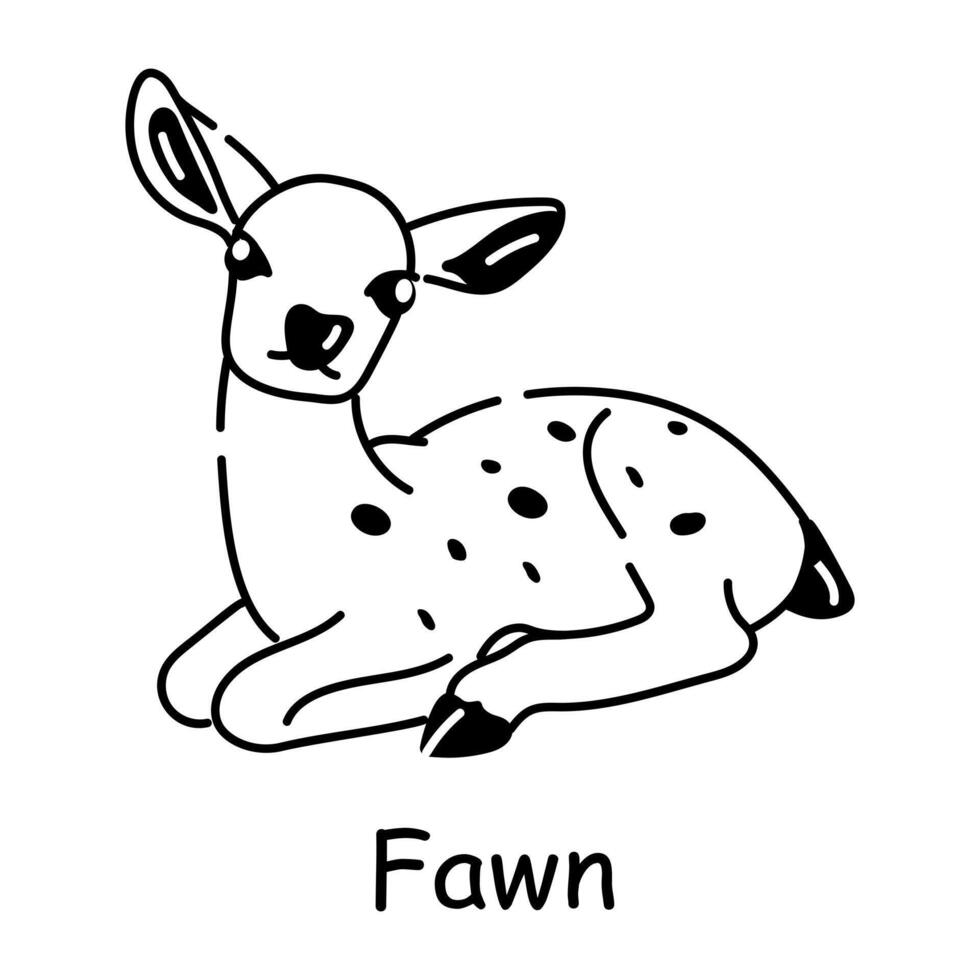 Trendy Fawn Concepts vector