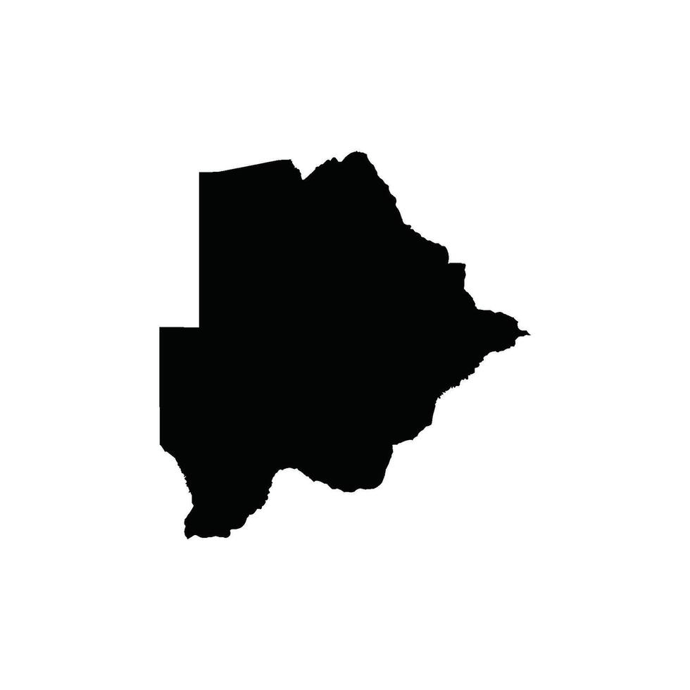 Botswana map icon vector