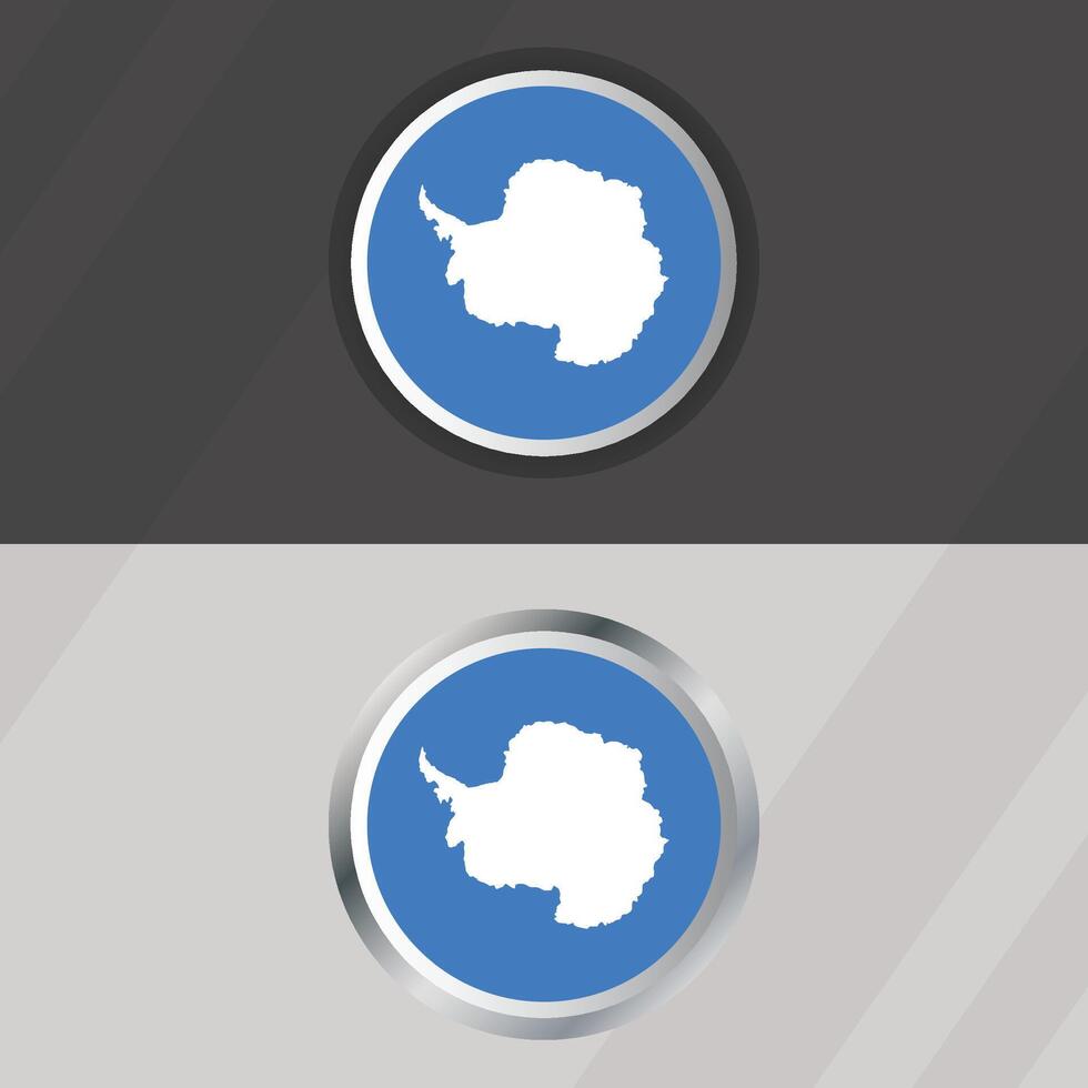 Antarctica Round Flag Template vector