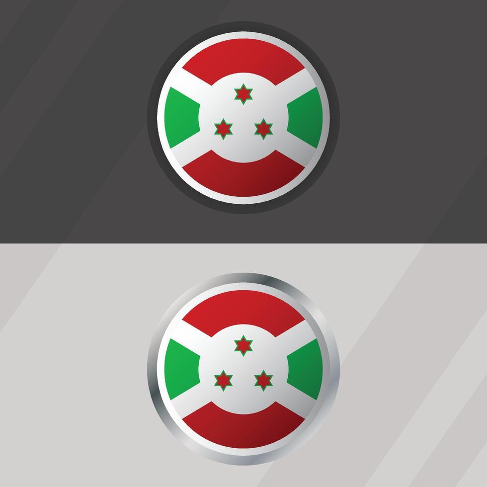 Burundi Round Flag Template vector