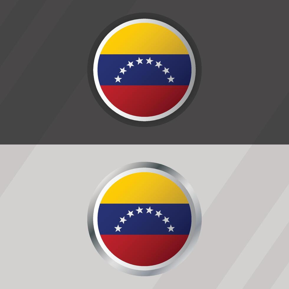 Venezuela Round Flag Template vector