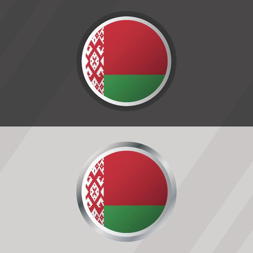 Belarus Round Flag Template vector
