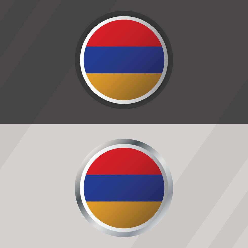 Armenia Round Flag Template vector