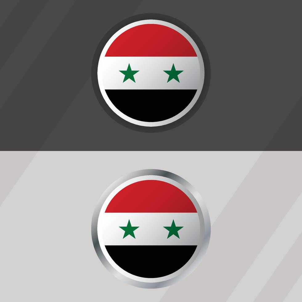 Syria Round Flag Template vector