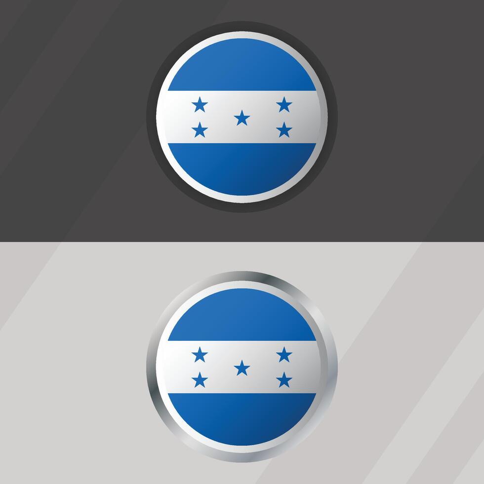 Honduras Round Flag Template vector
