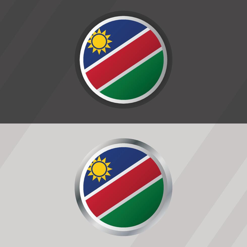 Namibia Round Flag Template vector