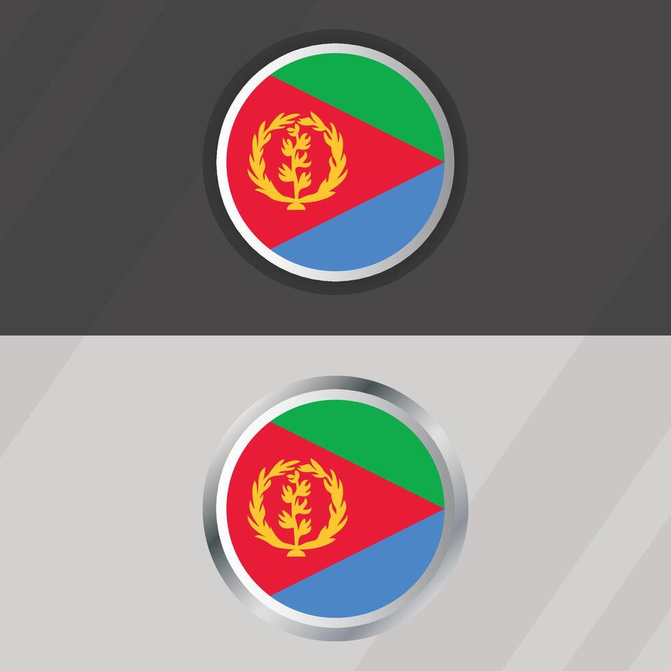 Eritrea Round Flag Template vector