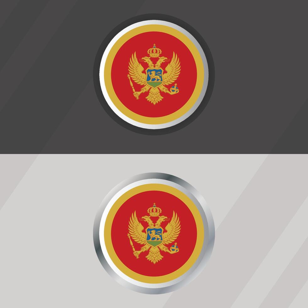 Montenegro Round Flag Template vector