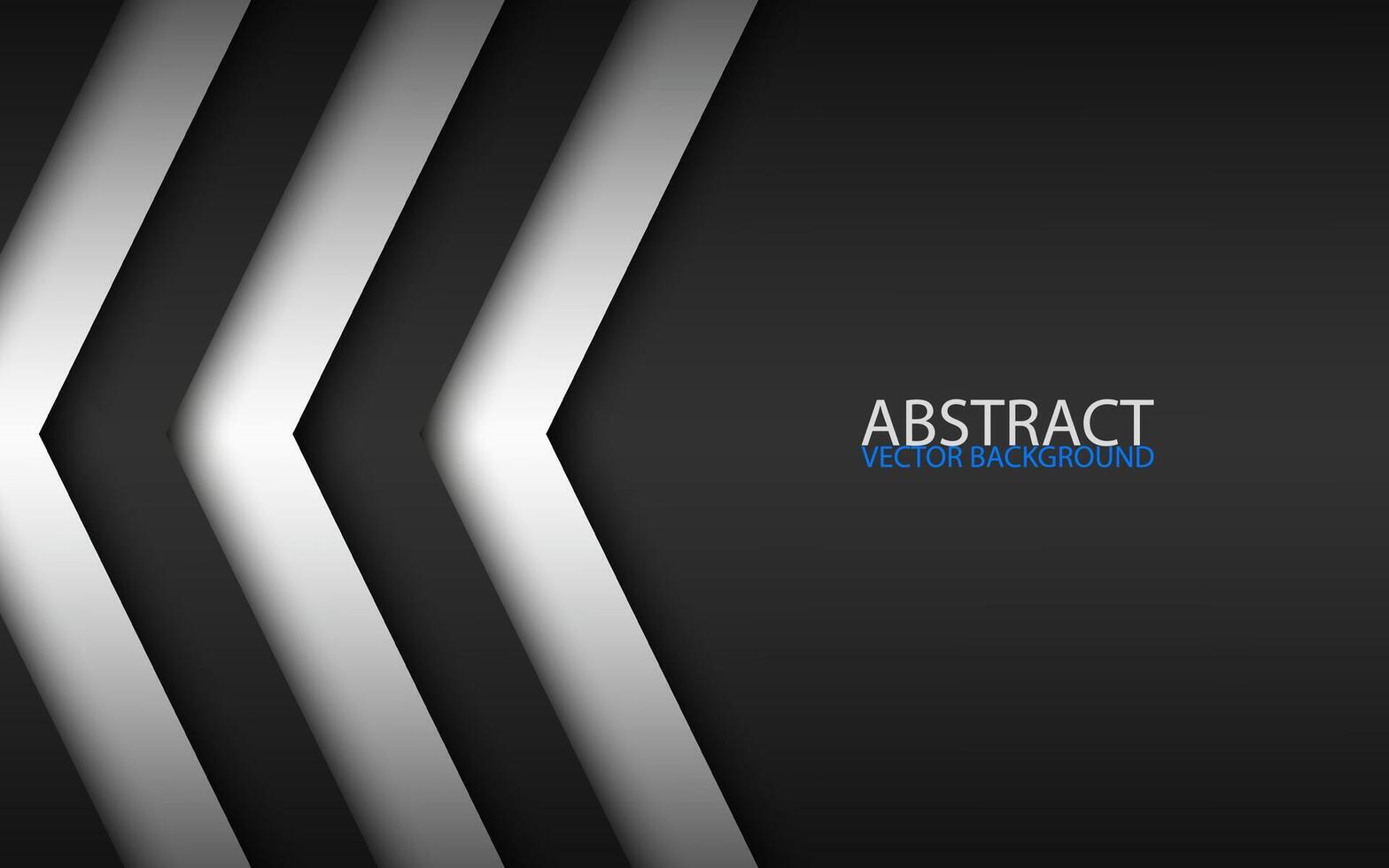 Black and white overlayed arrows, abstract modern background with place for your text, material design, abstract widescreen background vector