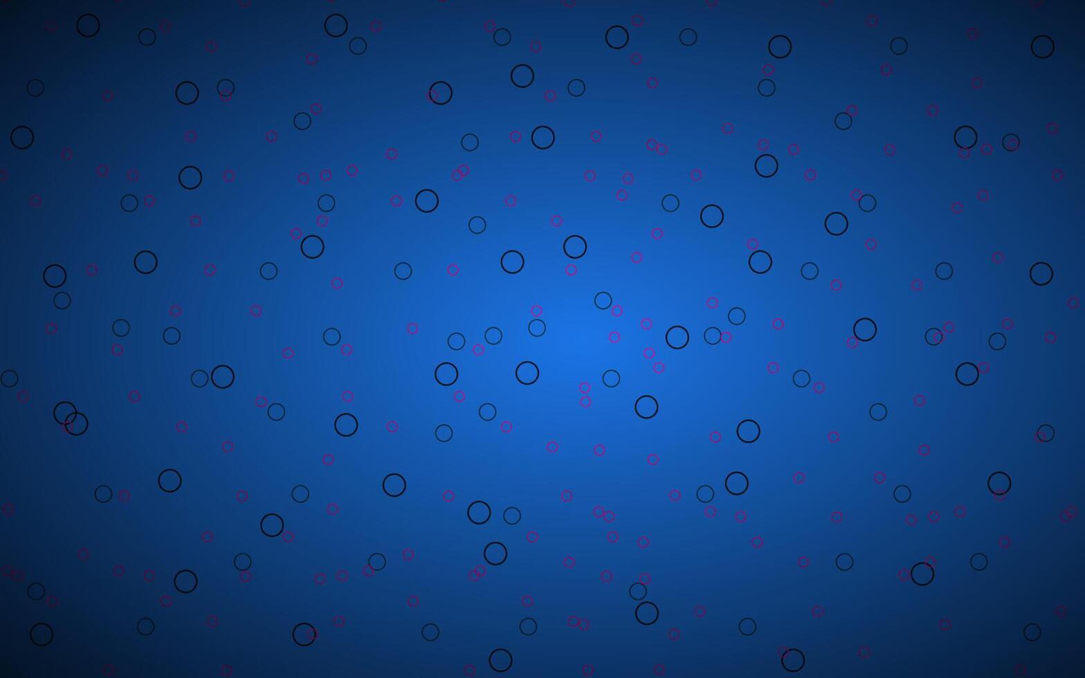 Blue abstract background with blue and pink rinngs, simple geometric pattern design, illustration vector