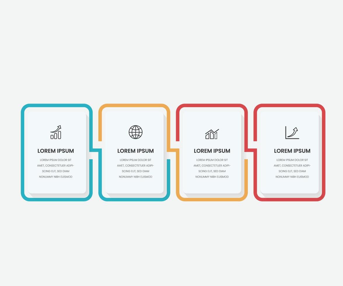Modern Business Infograph Free Element vector