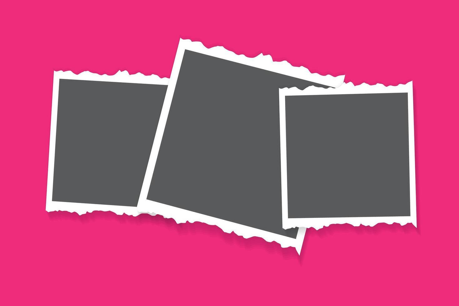 Travel Photo Mockup mega set in flat graphic design vector