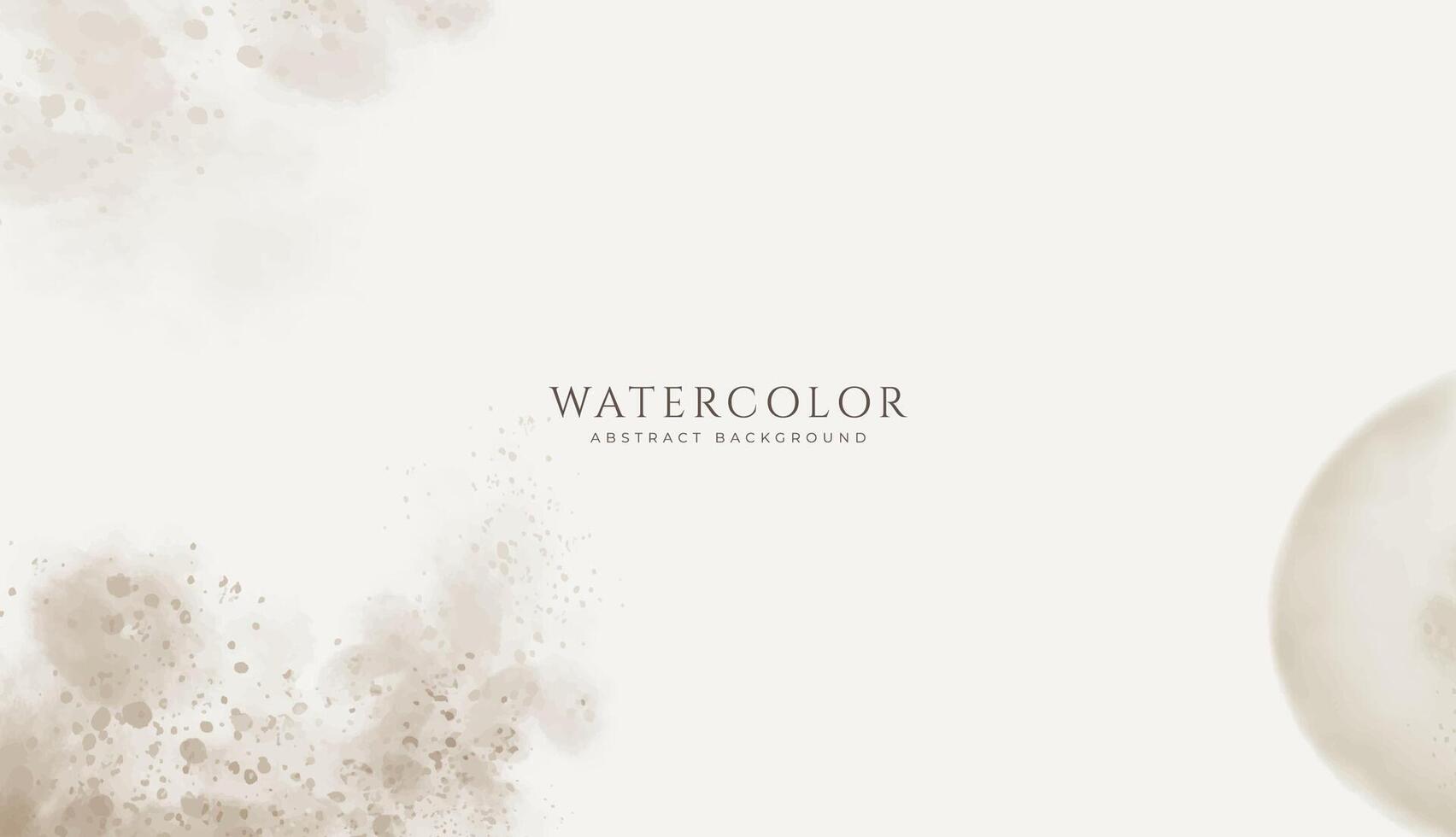 Abstract horizontal watercolor background. Neutral light colored empty space background illustration vector
