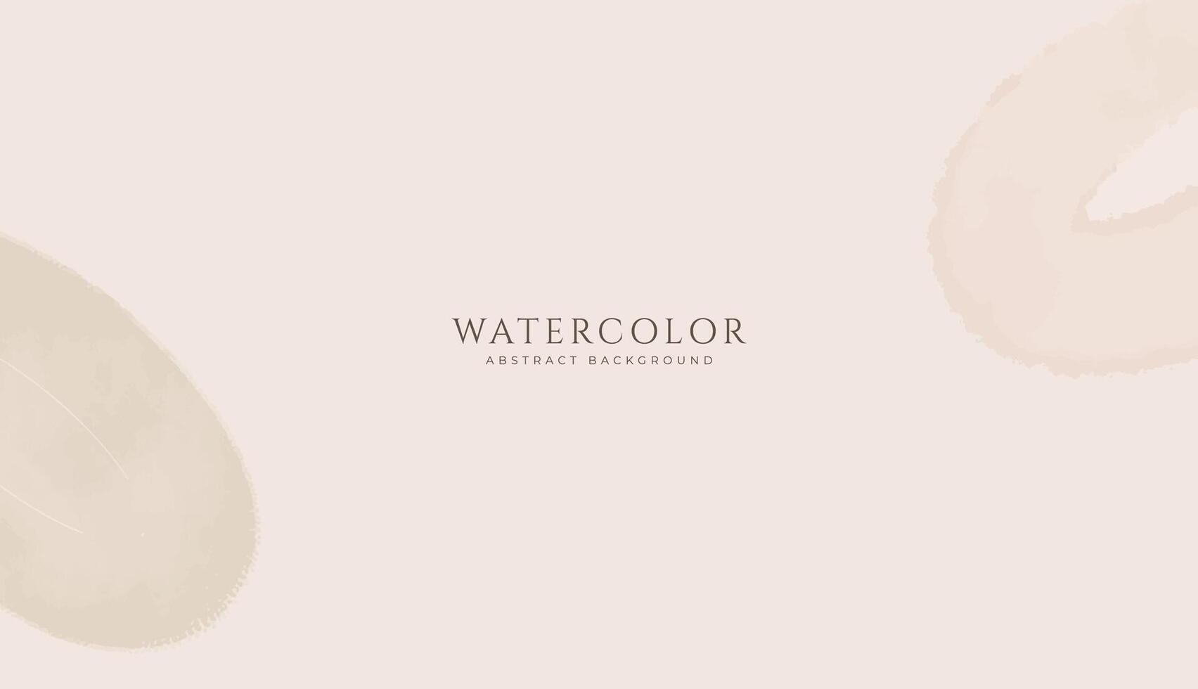 Abstract horizontal watercolor background. Neutral light colored empty space background illustration vector