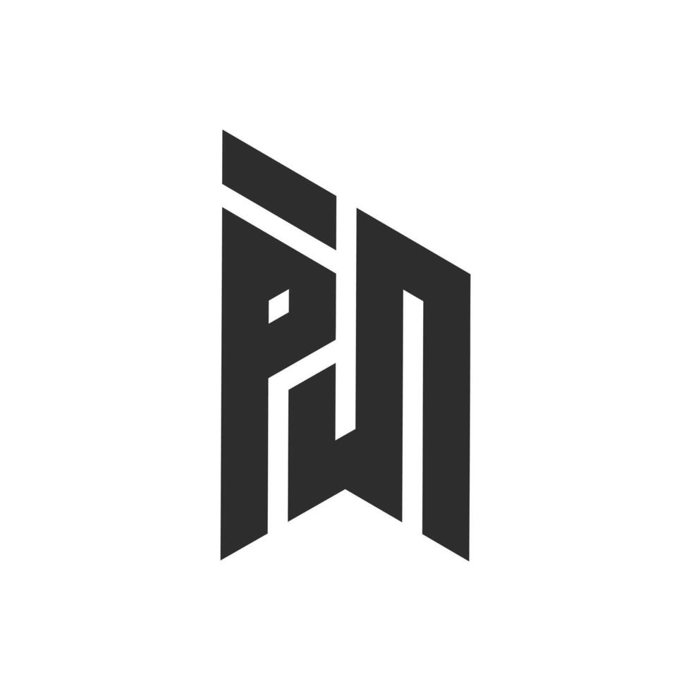 PJN letter logo, PJN Alphabet logo, initials logo vector
