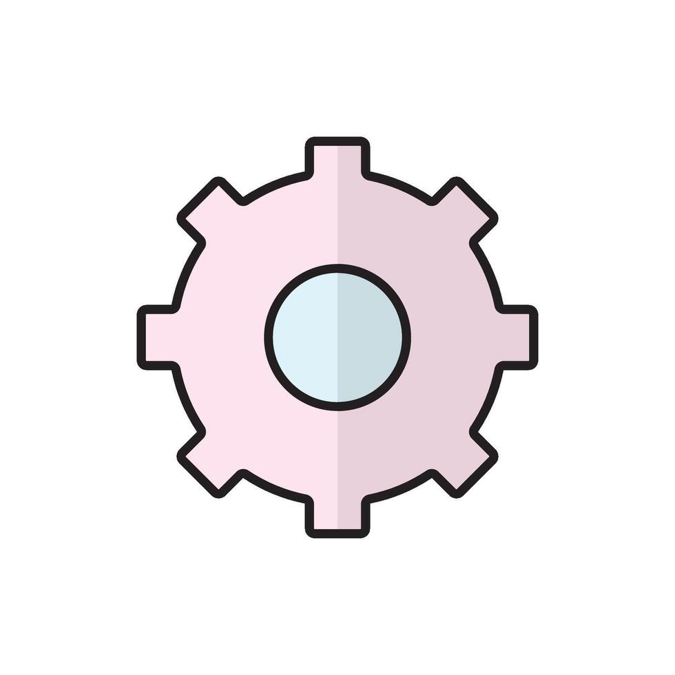 Setting icon design templates, simple and modern concept, isolated on white background vector