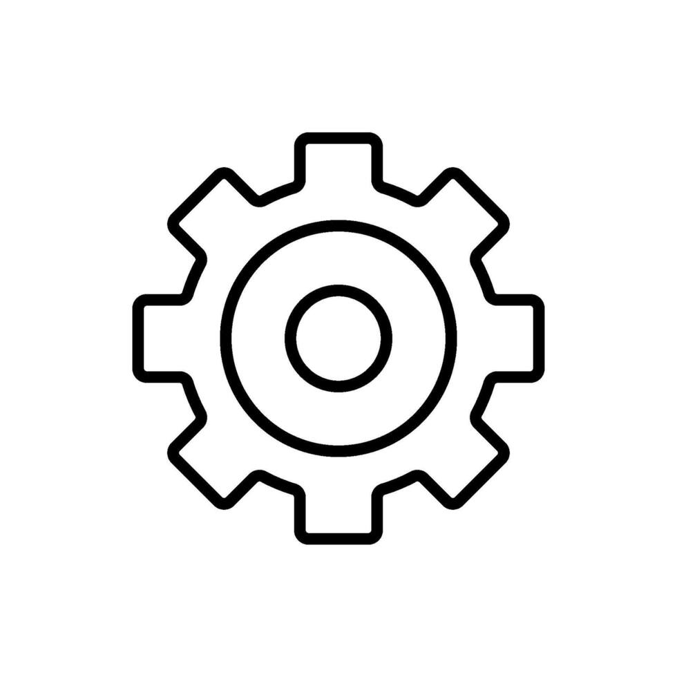 Setting icon design templates, simple and modern concept, isolated on white background vector