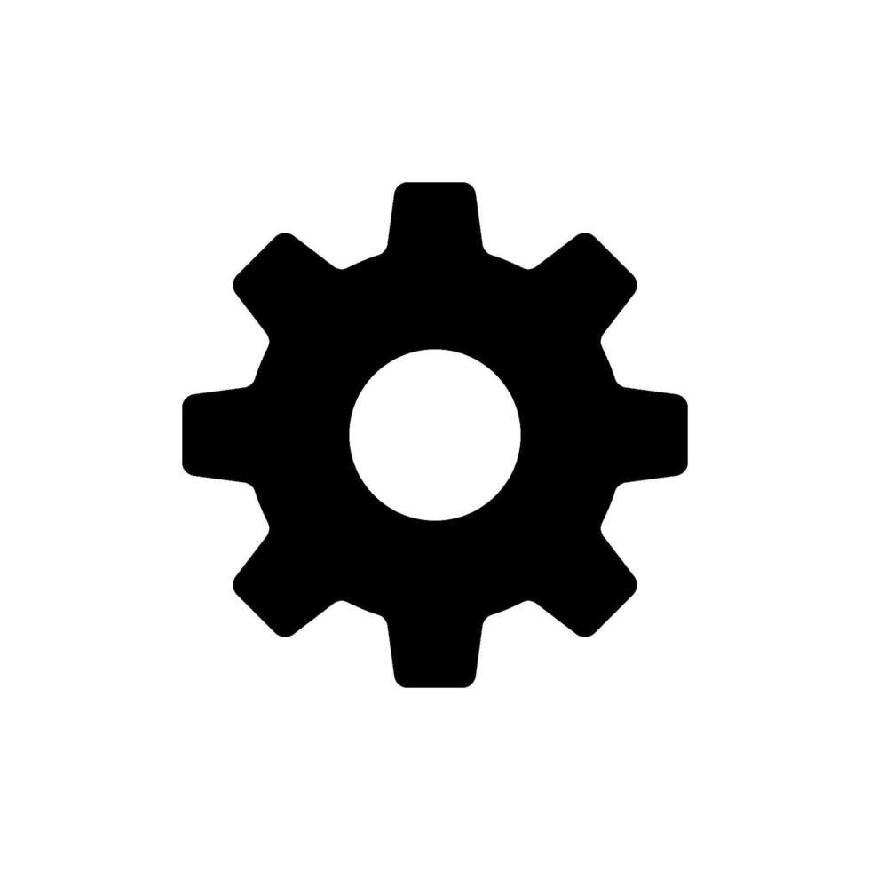 Setting icon design templates, simple and modern concept, isolated on white background vector