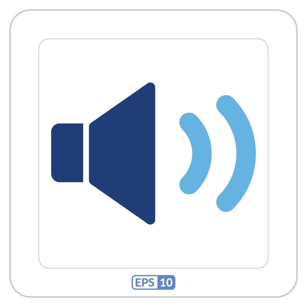Sound speaker color flat icon. Speaker flat icon. vector