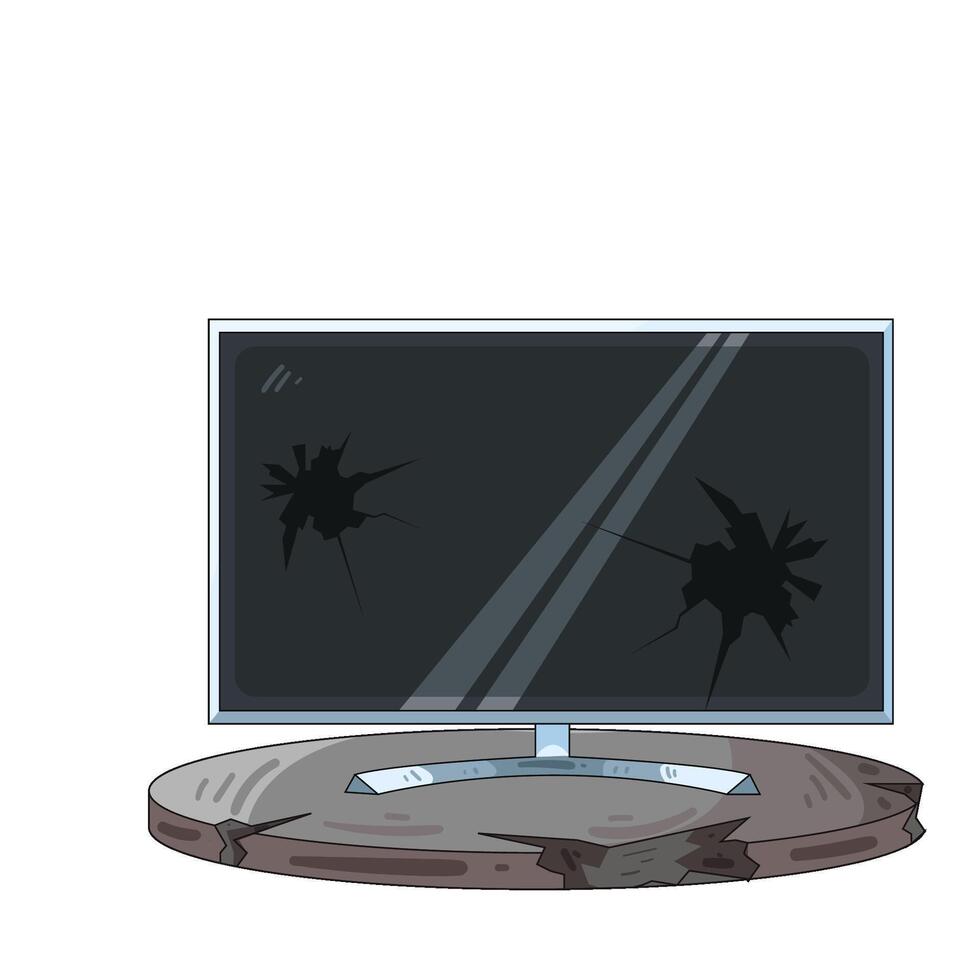 Illustration of television vector