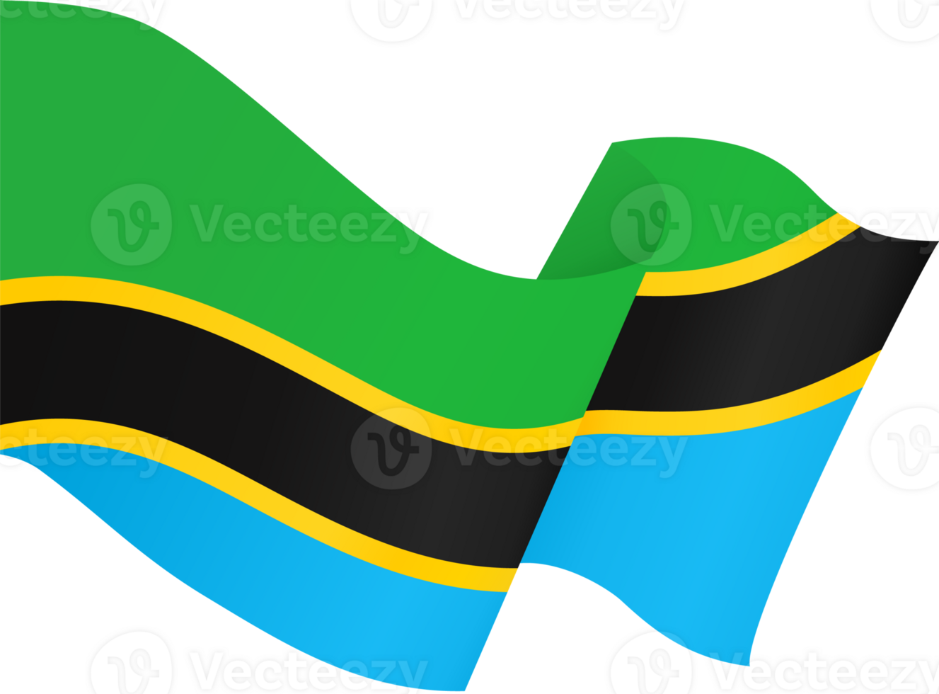 Tanzania flag wave png