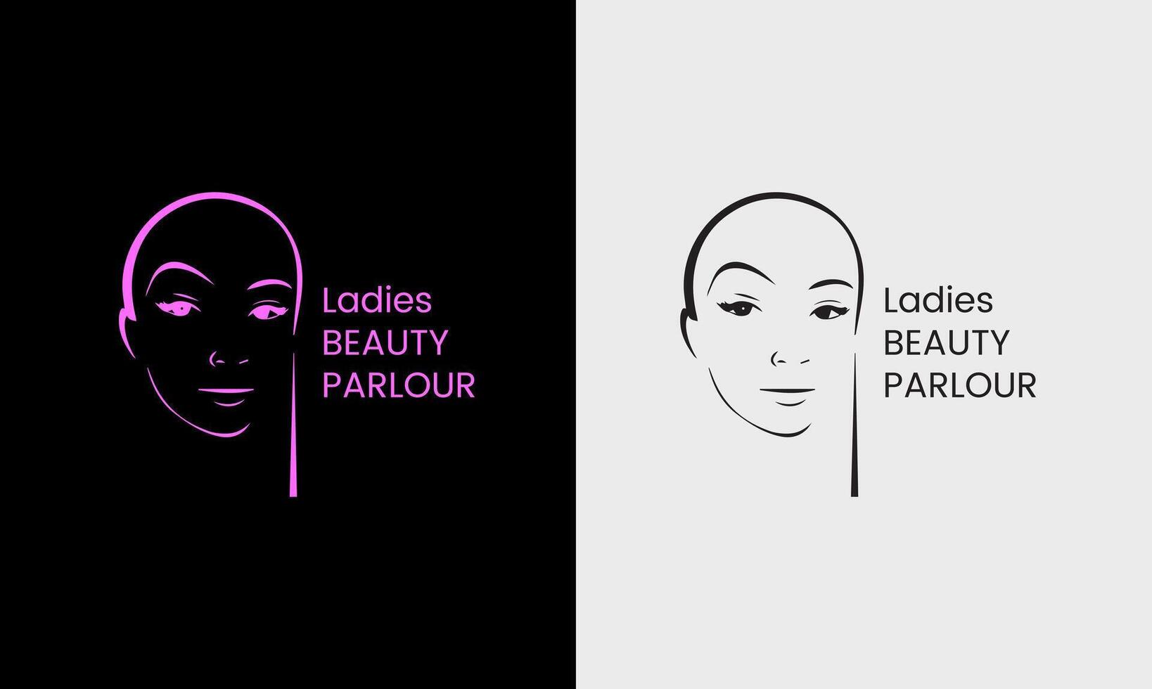 Ladies parlous, girl body massage, hair style vector