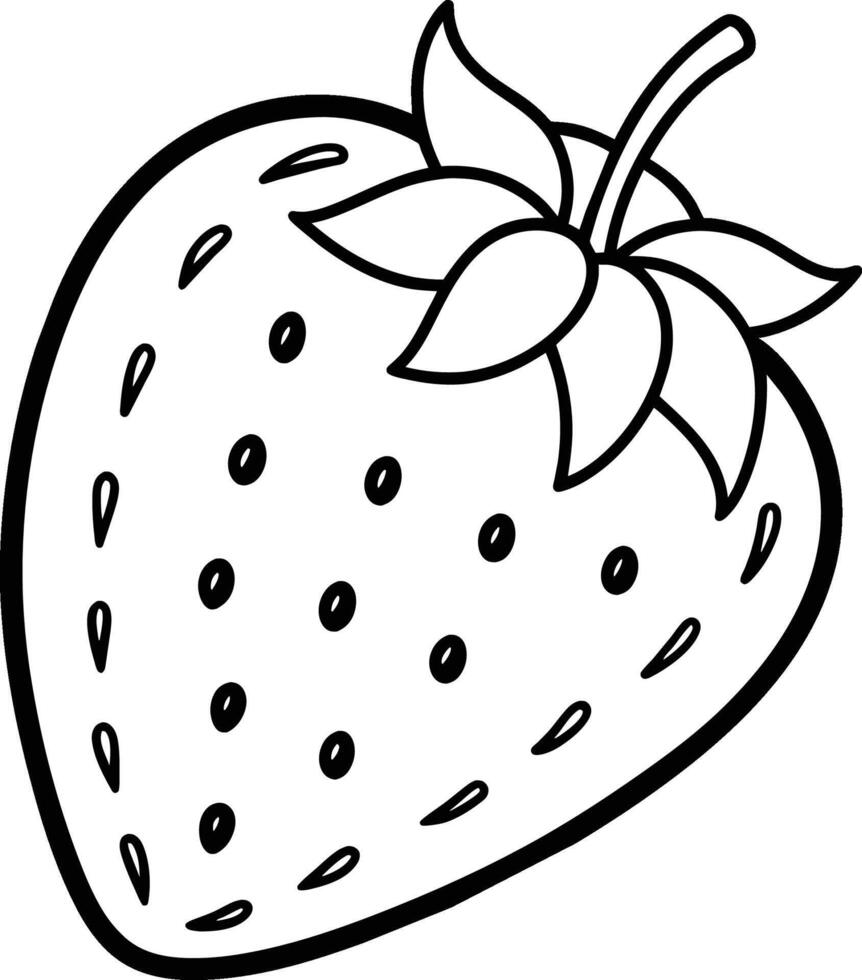 illustration of a strawberry vector