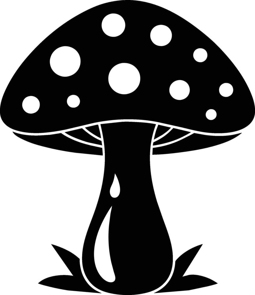 mushrooms on a white background vector