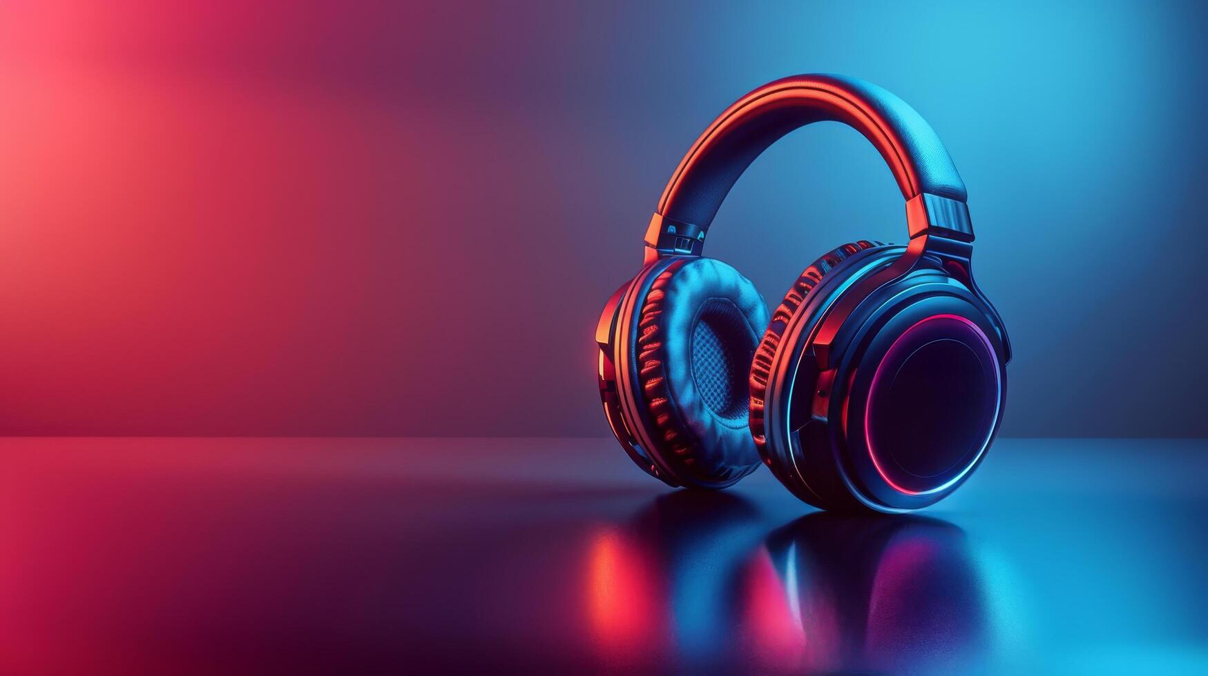 Pair of Headphones on Table photo