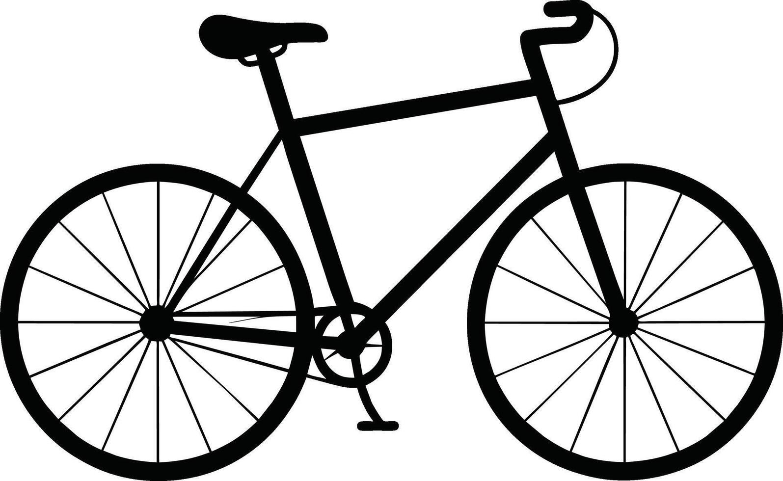 bicycle isolated on white background vector