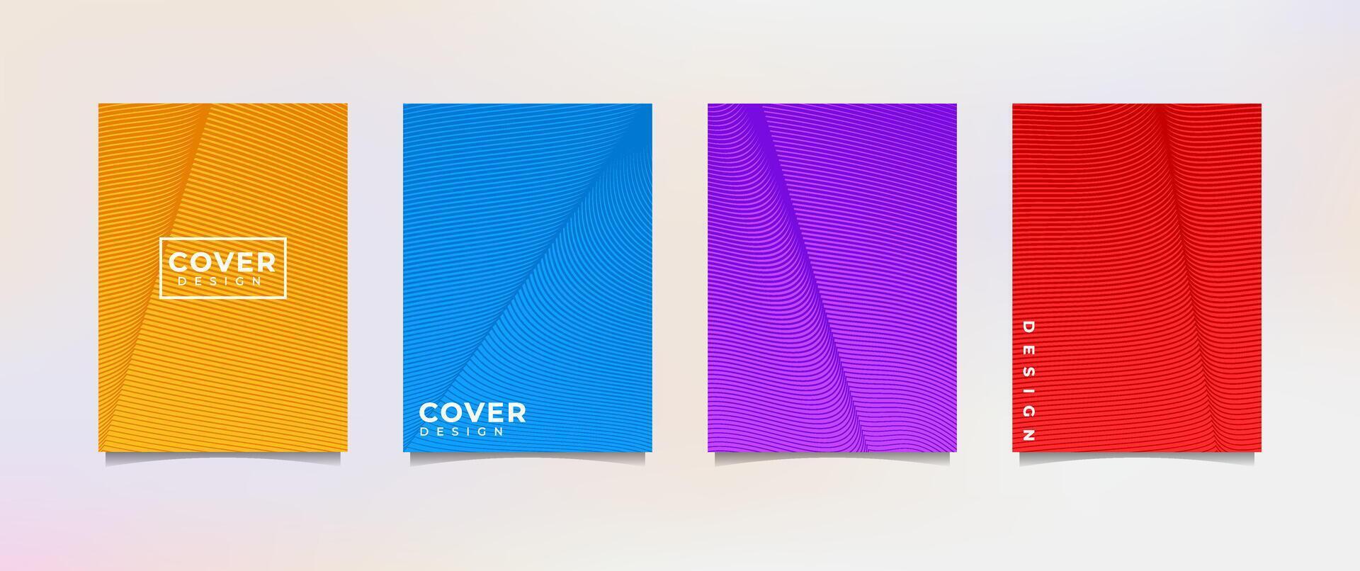 gradation background set, suitable for background, poster, wallpaper, cellphone screen, banner and others vector