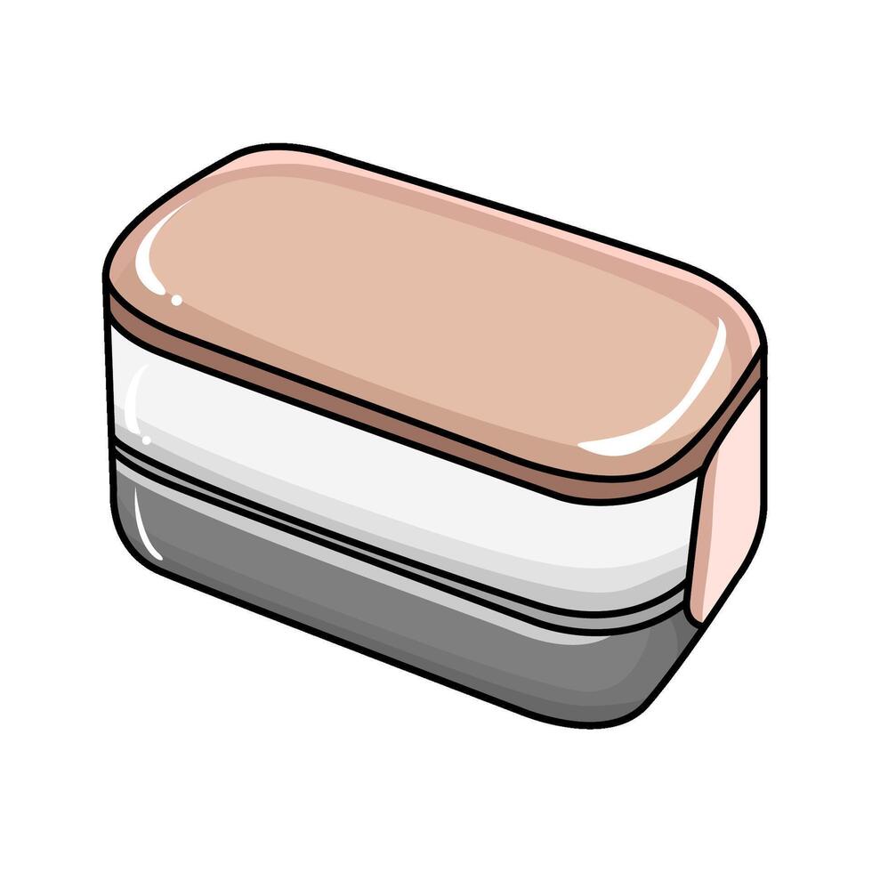 Illustration of food container vector
