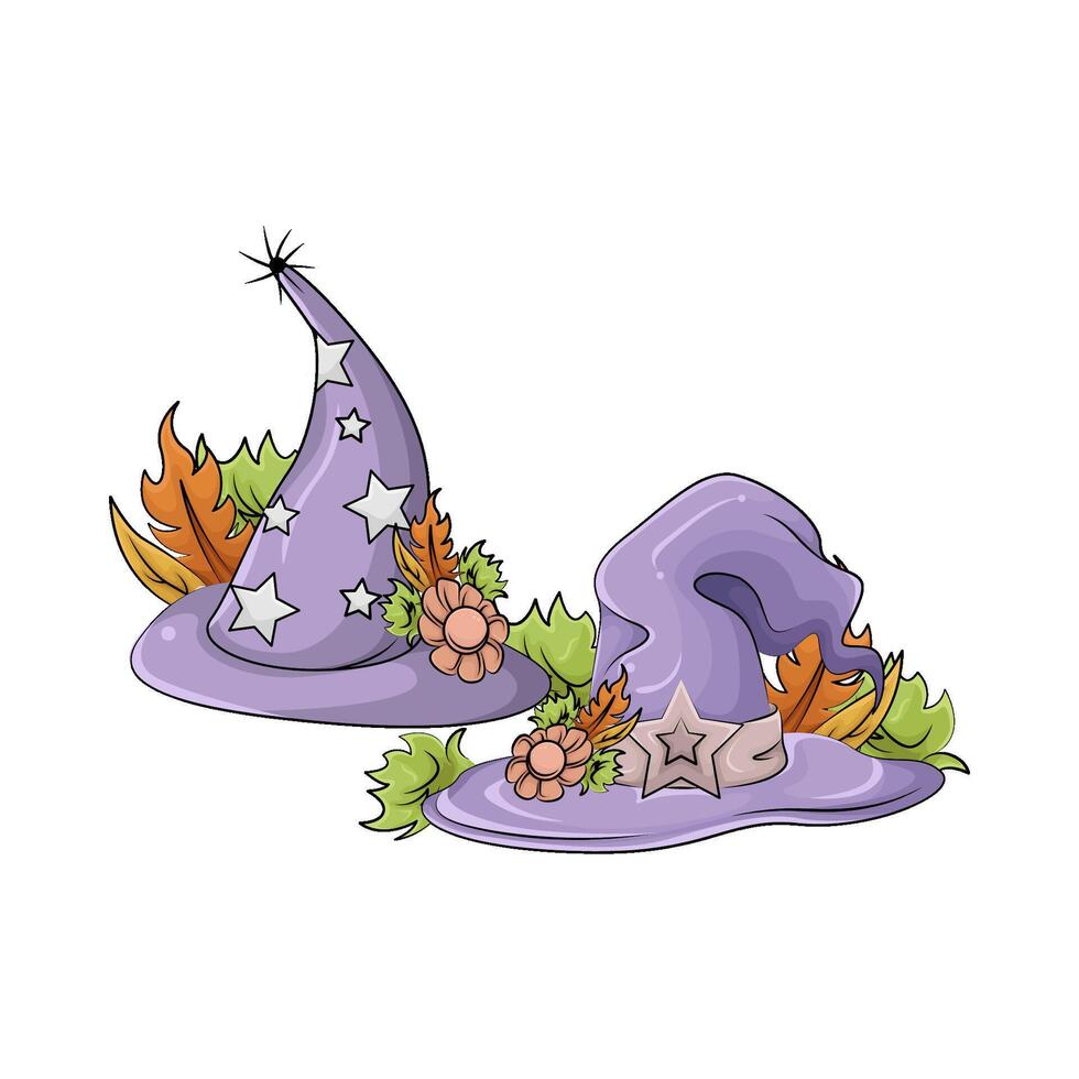 Illustration of spooky hat vector