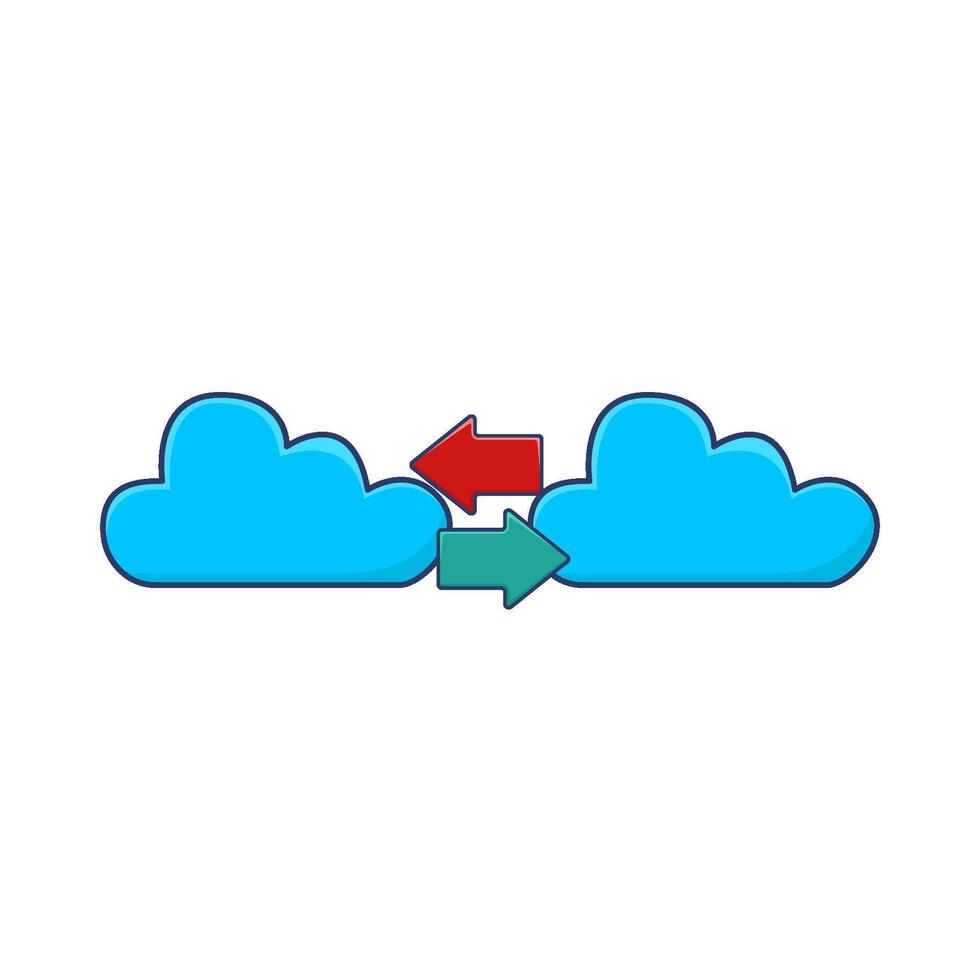 Illustration of cloud vector