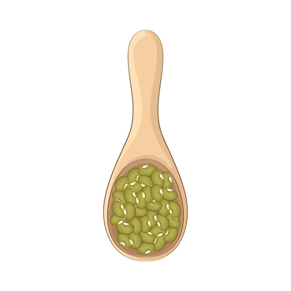 Illustration of mung bean vector