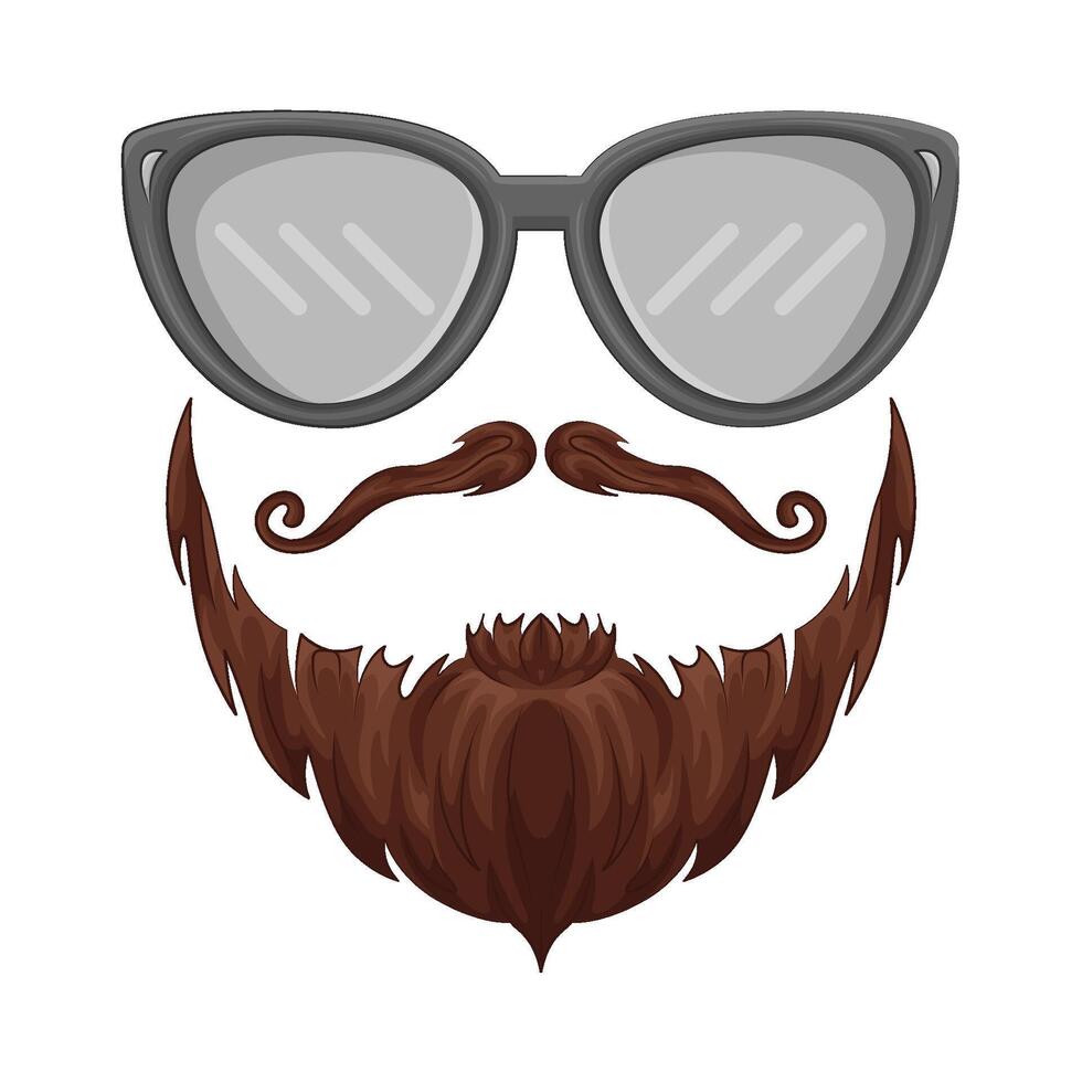 Illustration of hipster vector