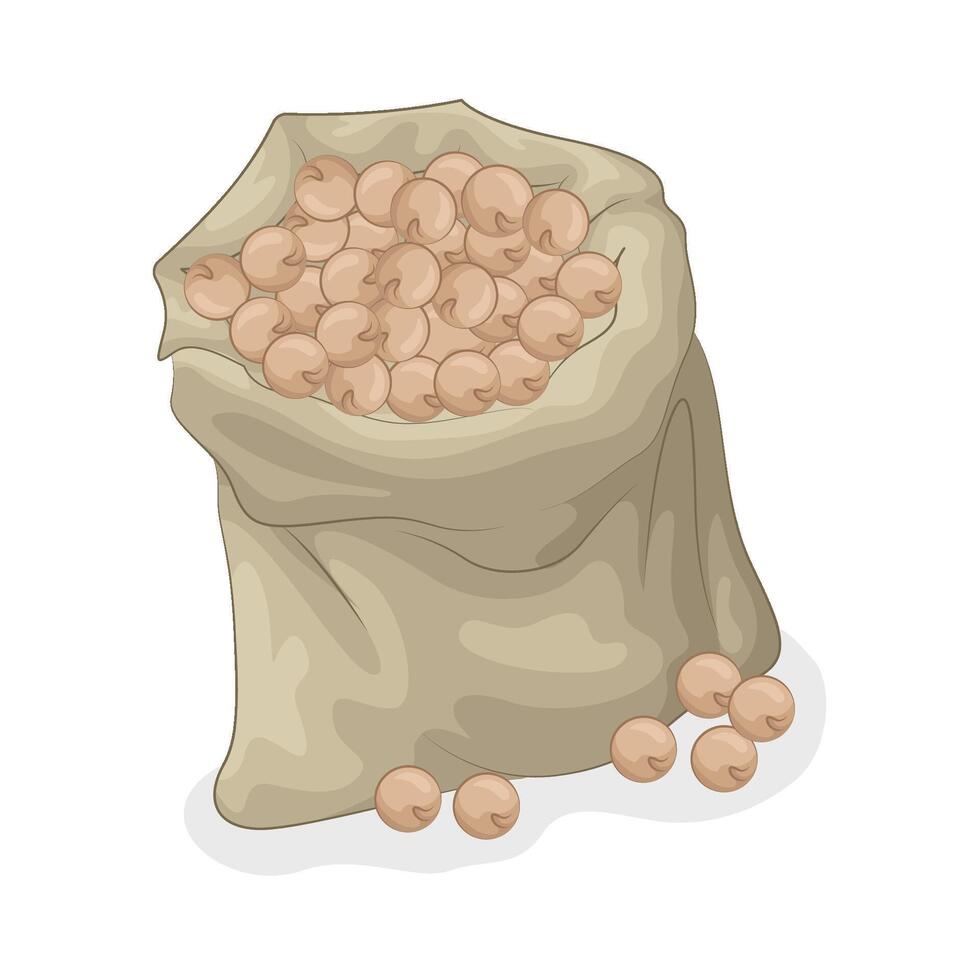 Illustration of bean vector