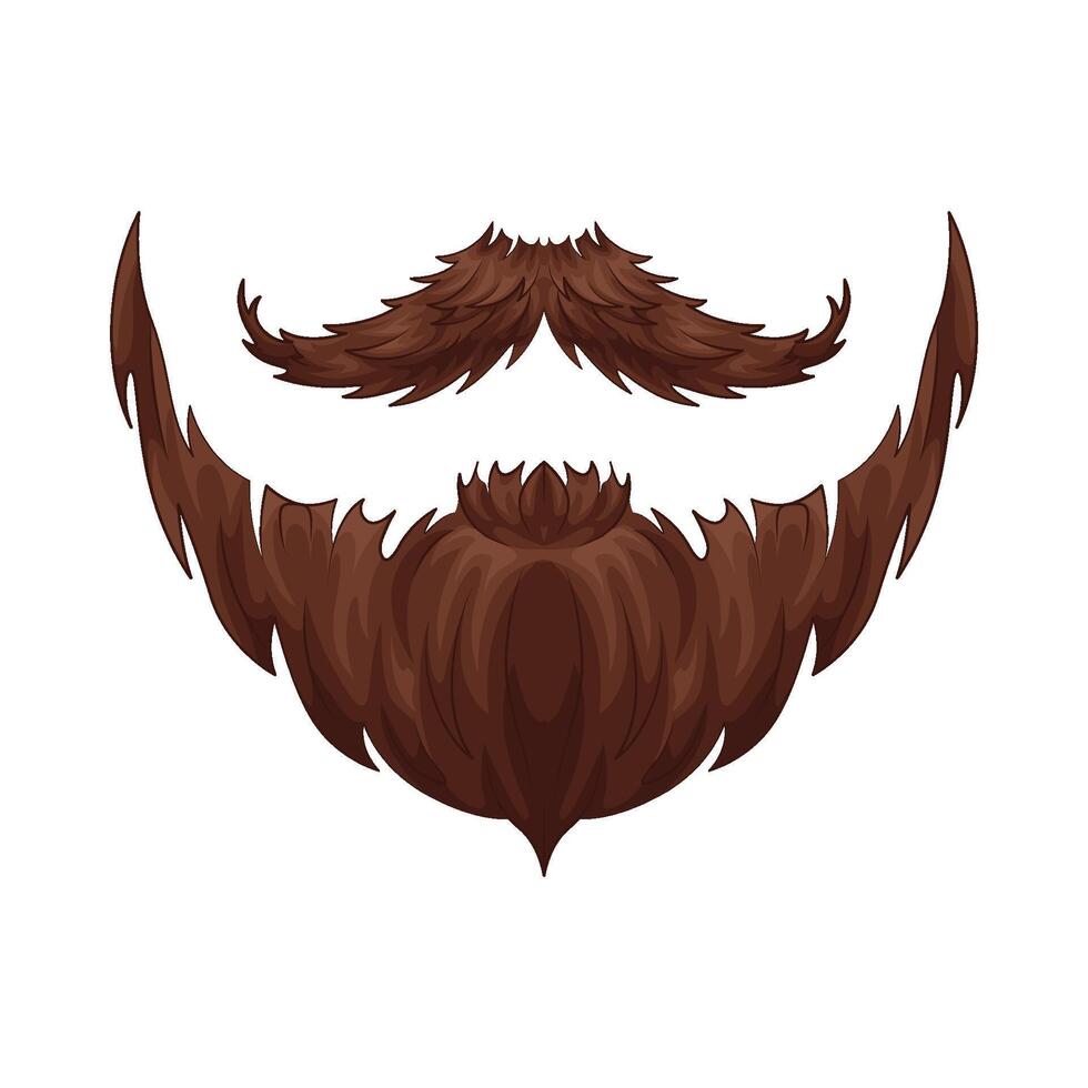 Illustration of mustache and beard vector